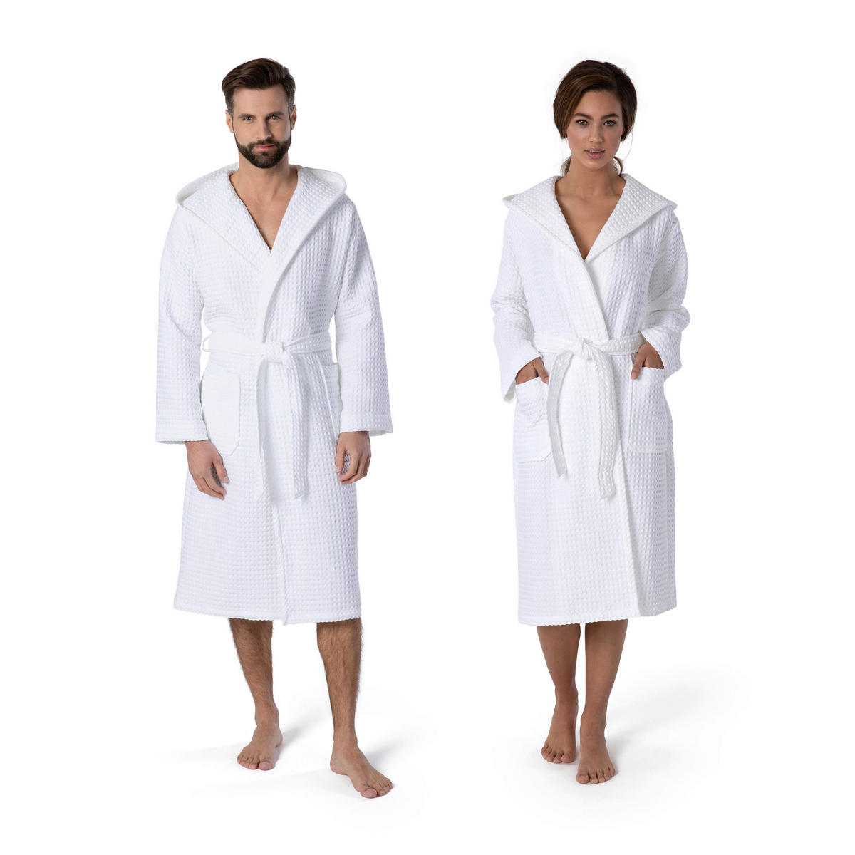 BADEMANTEL S Unisex  - Weiß, Basics, Textil (Snull) - Moeve