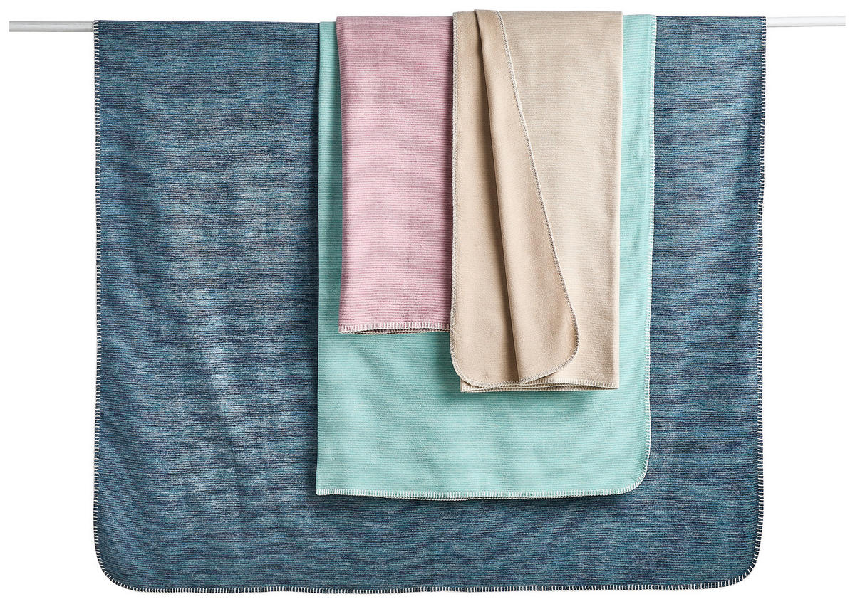 PLAID LEELA 140/200 cm  - Naturfarben, Basics, Textil (140/200cm) - Bio:Vio