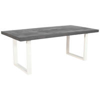 TISCHPLATTE in Holz 220/100/5 cm   - Eiche dunkel/Dunkelgrau, Design, Holz (220/100/5cm) - Landscape