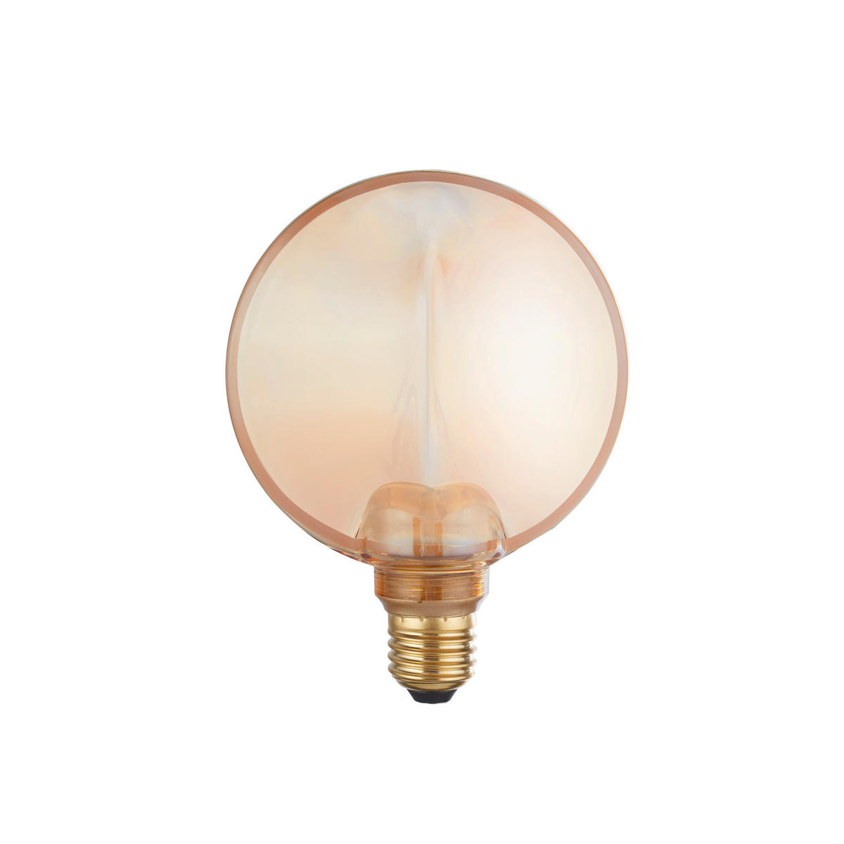 LED-LJUSKÄLLA   E27  - bärnstensfärgad, Design, glas (13/8/17,1cm)