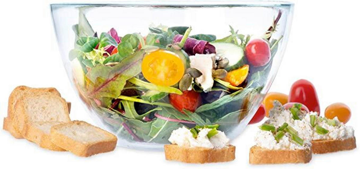 ZDJELA ZA SALATU           - prozirno, Basics, staklo (15/9,5cm)