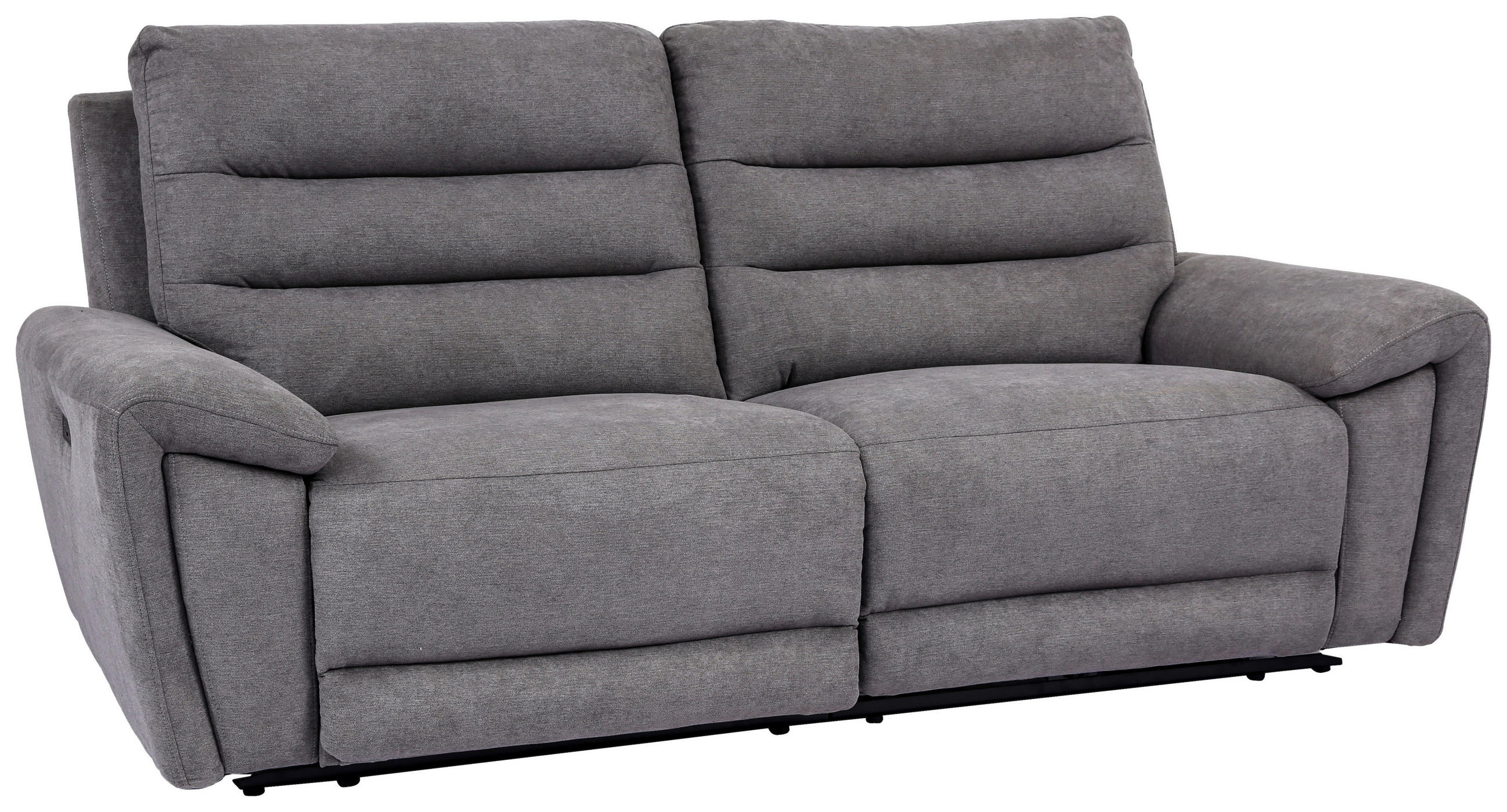 SOFFA i vävt tyg grå  - grå/svart, Klassisk, trä/textil (213,5/100/94cm) - Xora