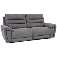 SOFFA i vävt tyg grå  - grå/svart, Klassisk, trä/textil (213,5/100/94cm) - Xora