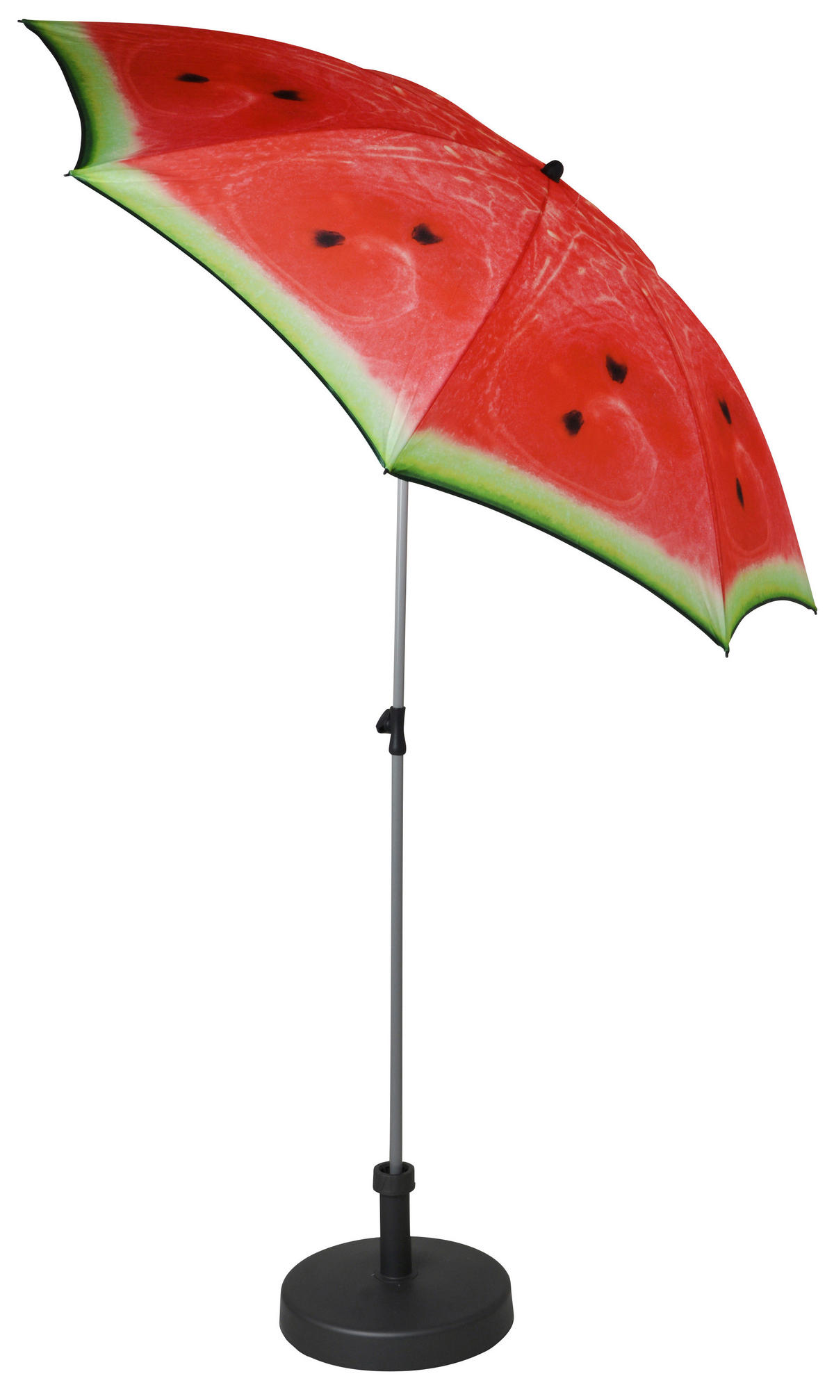 SONNENSCHIRM  200/200 cm  - Silberfarben/Rot, Design, Textil/Metall (200/200cm) - Doppler