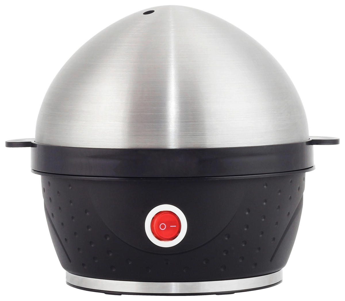 EIERKOCHER  - Edelstahlfarben/Schwarz, Basics, Kunststoff/Metall (16/16,5/16cm)