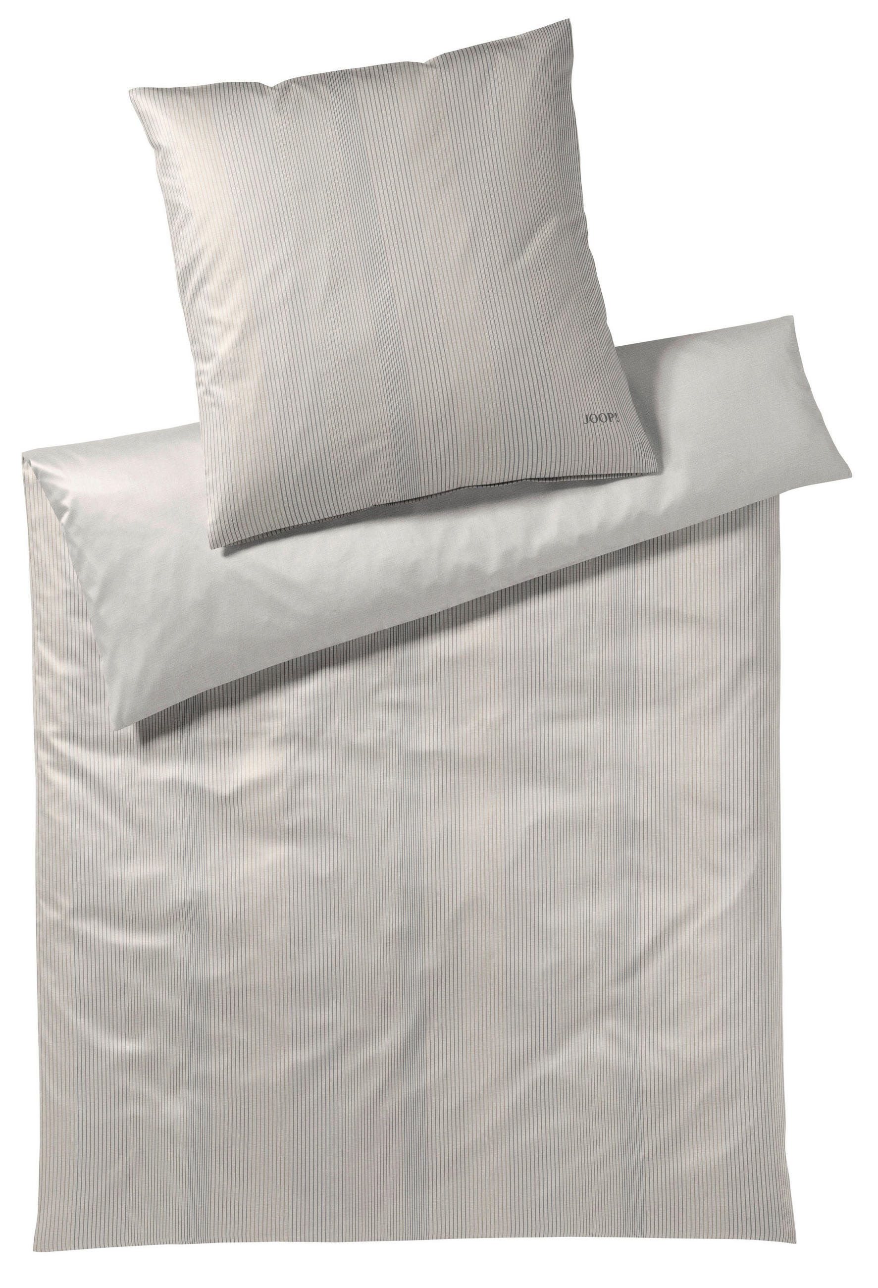 BETTWÄSCHE GROOVE Makosatin - Beige/Naturfarben, Basics, Textil (135/200cm) - Joop!
