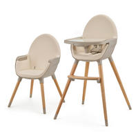 HOCHSTUHL Fini 2 Beige Beige  - Beige, Basics, Leder/Holz (55/96/58.5cm) - kinderkraft
