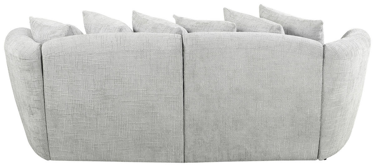 BIGSOFA Chenille Hellgrau  - Hellgrau, Design, Textil (240/79/118cm) - Carryhome