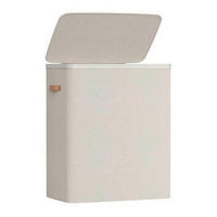 WÄSCHEKORB - Beige, Trend, Holzwerkstoff/Kunststoff (64/75/40cm) - Boxxx