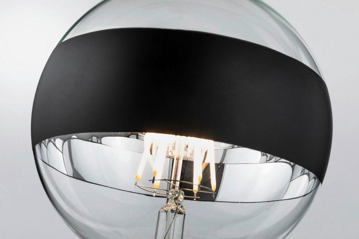LED-LEUCHTMITTEL   E27 1x6,5W W 640 lm  - Klar/Schwarz, Basics, Glas (17,4cm) - Paulmann