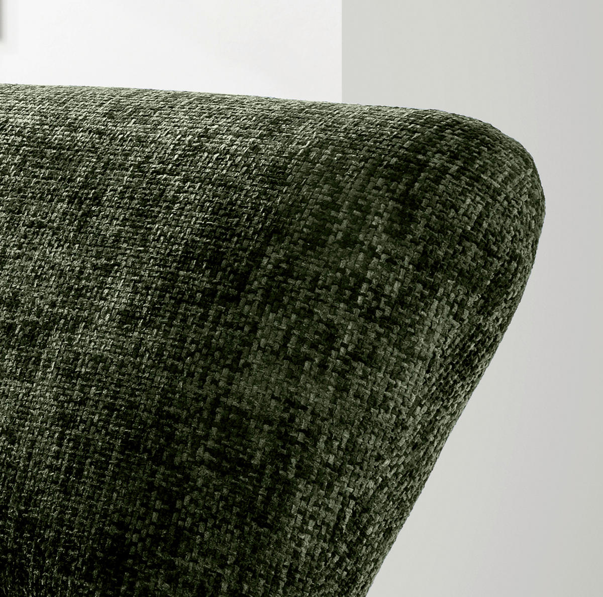 XXL-SESSEL in Struktur Dunkelgrün  - Dunkelgrün/Schwarz, Trend, Textil/Metall (95/77/94cm) - Livetastic