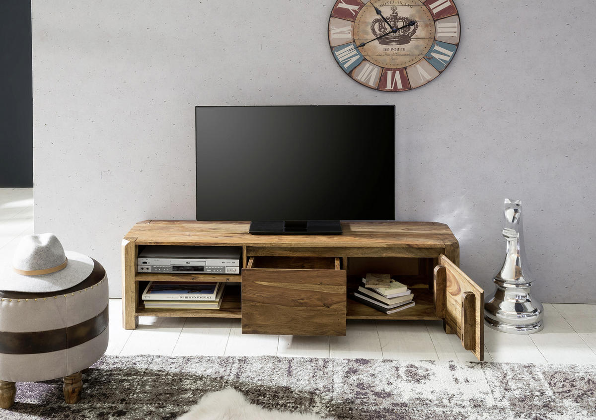 Lowboard Boha  in 140/40/35 cm  - Sheeshamfarben, KONVENTIONELL, Holz (140/40/35cm) - MID.YOU