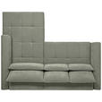 ECKSOFA  in Chenille Mintgrün  279/222 cm  - Schwarz/Mintgrün, KONVENTIONELL, Kunststoff/Textil (279/222cm) - Hom`in