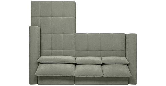 ECKSOFA  in Chenille Mintgrün  279/222 cm  - Schwarz/Mintgrün, KONVENTIONELL, Kunststoff/Textil (279/222cm) - Hom`in