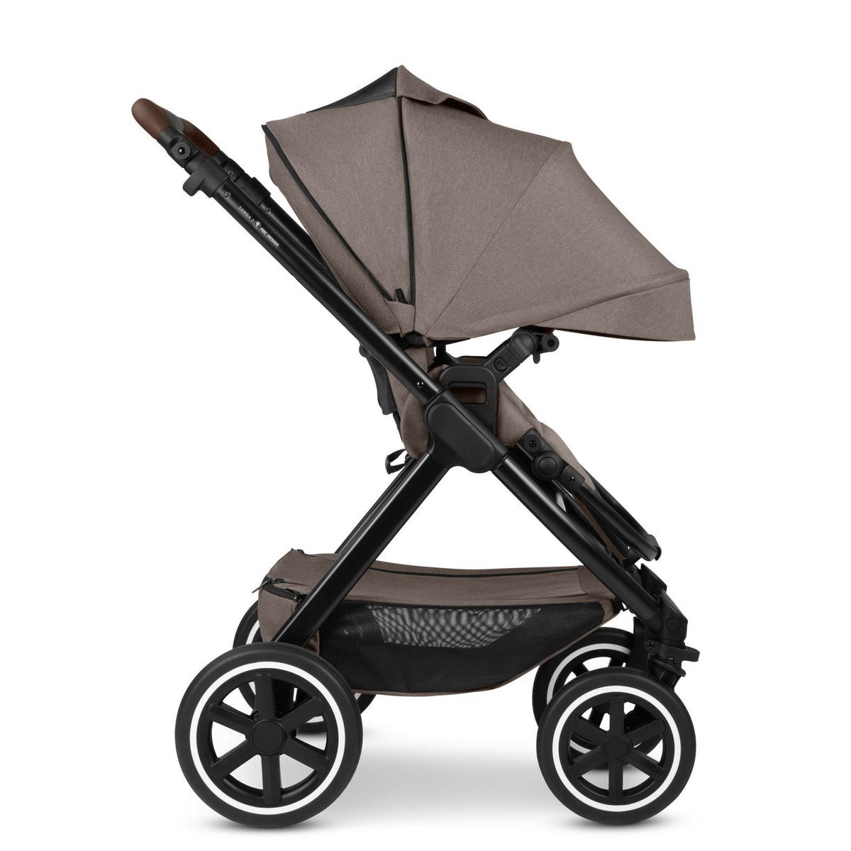 KINDERWAGENSET Samba 2 All in One Set Maxi Cosi  - Schwarz/Cappuccino, Basics, Textil/Metall (88/60/108cm) - ABC Design