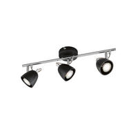 DECKENLEUCHTE Gemma 50/10/16 cm   - Chromfarben/Schwarz, Design, Metall (50/10/16cm)