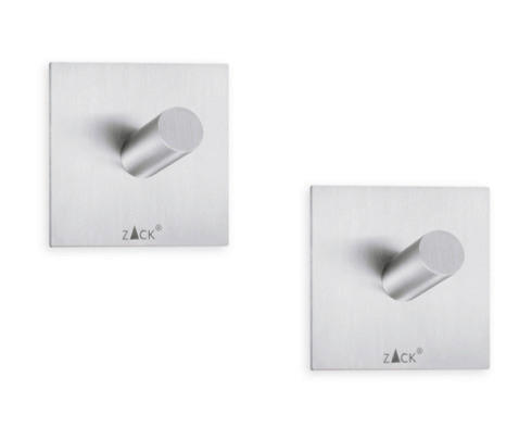 HANDTUCHHAKEN - Edelstahlfarben, Basics, Metall (4.2/4.2cm) - Zack