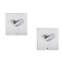 HANDTUCHHAKEN - Edelstahlfarben, Basics, Metall (4.2/4.2cm) - Zack