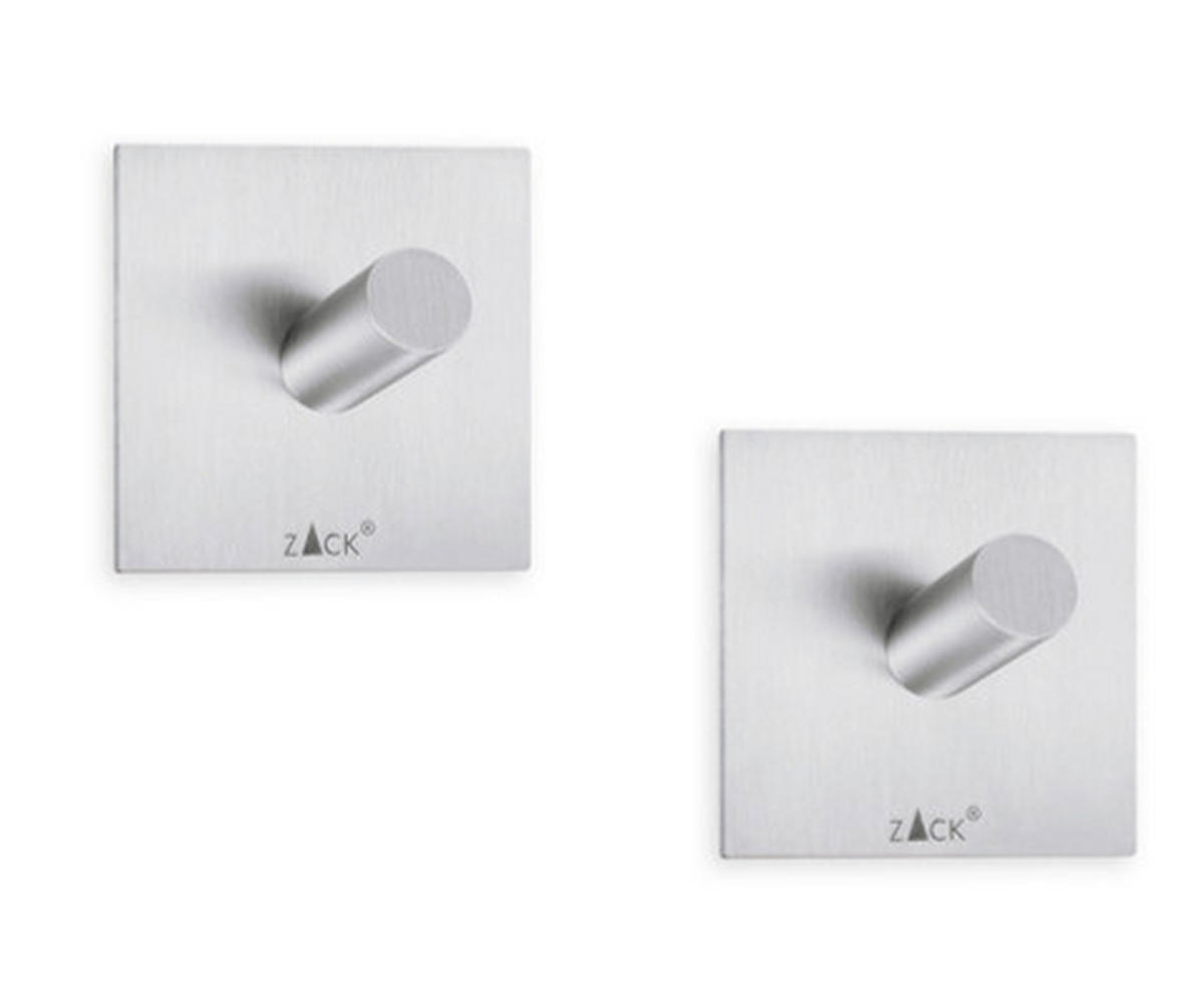 HANDTUCHHAKEN - Edelstahlfarben, Basics, Metall (4.2/4.2cm) - Zack