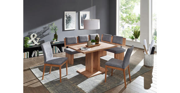 STUHL in Holz, Textil Grau, Eichefarben - Eichefarben/Grau, KONVENTIONELL, Holz/Textil (47/95/60cm) - Cantus