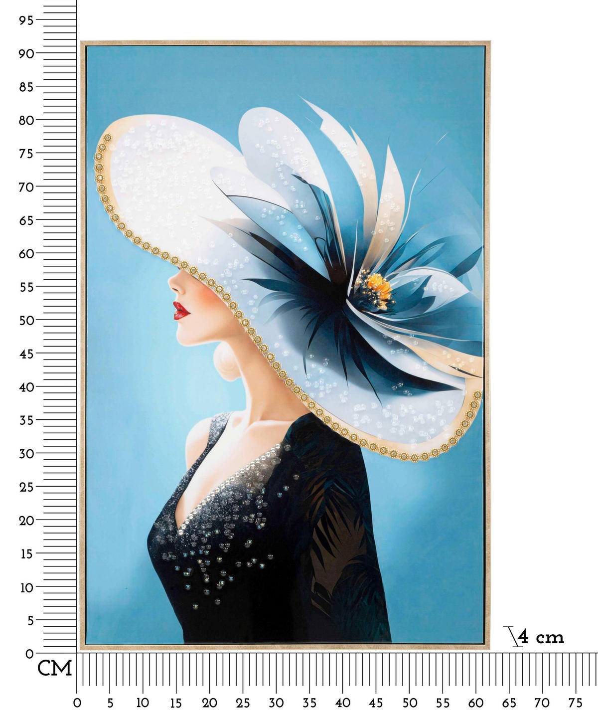 LEINWANDBILD Frauen  - Goldfarben, Basics, Holz/Kunststoff (62/92/4cm)