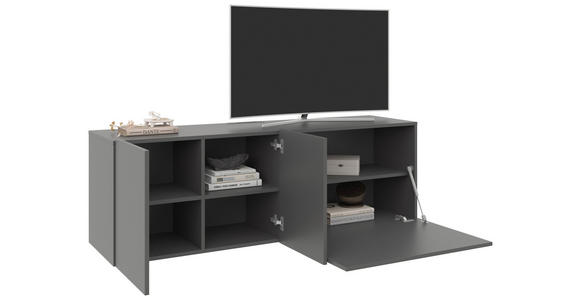 LOWBOARD  in 150/50/42 cm  - Anthrazit, Design, Holzwerkstoff (150/50/42cm) - Hom`in