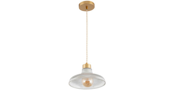 HÄNGELEUCHTE 24,5/117 cm - Klar, Trend, Glas/Metall (24,5/117cm) - Novel
