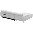 ECKSOFA  in Leinenoptik Hellgrau, Grauweiß  171/270 cm  - Schwarzchrom/Hellgrau, Design, Holz/Kunststoff (171/270cm) - Xora