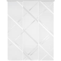 FLÄCHENVORHANG  3 Stück  halbtransparent   60/245 cm  - Anthrazit, Design, Textil (60/245cm) - Novel