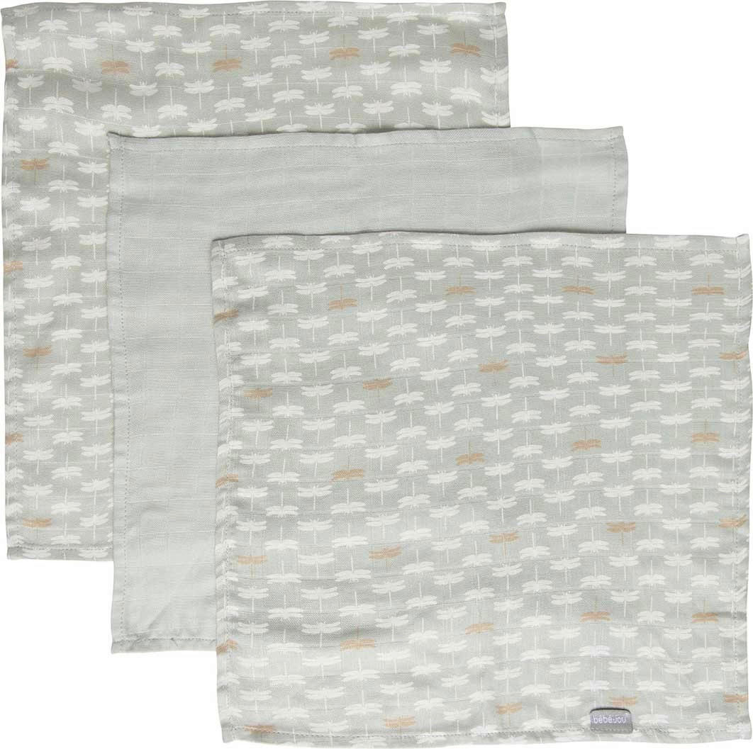 WASCHTUCH Riverside - Pastellgrün/Goldfarben, Basics, Textil (32/32/0.5cm) - Bebe Jou