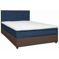 BOXBETT 180/200 cm  in Blau, Grau  - Blau/Schwarz, KONVENTIONELL, Holz/Textil (180/200cm) - Carryhome