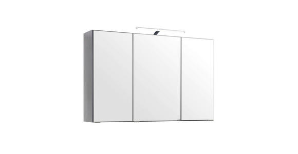 SPIEGELSCHRANK 100/64/20 cm - Chromfarben/Graphitfarben, KONVENTIONELL, Glas/Holzwerkstoff (100/64/20cm) - Xora
