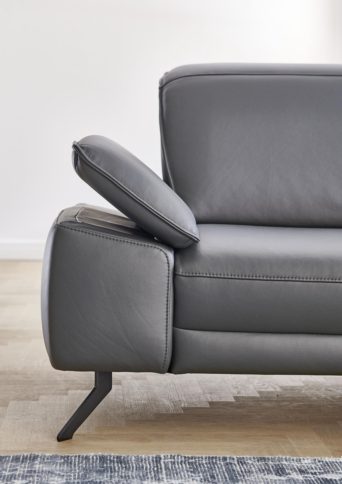 ECKSOFA in Echtleder Hellbraun  - Hellbraun/Schwarz, Design, Leder/Metall (193/328cm) - Dieter Knoll