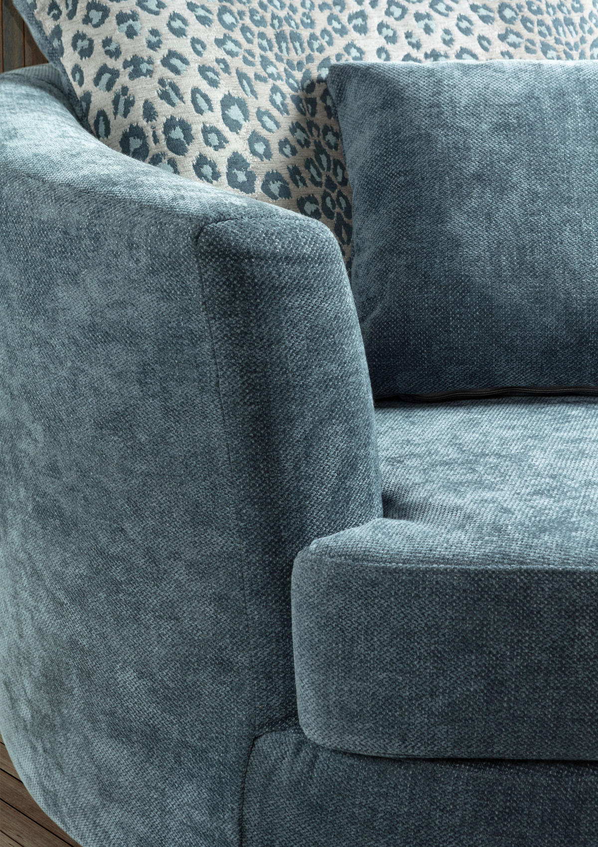 SESSEL in Flachgewebe Blau  - Blau/Multicolor, KONVENTIONELL, Textil/Metall (115/72/115cm) - Carryhome