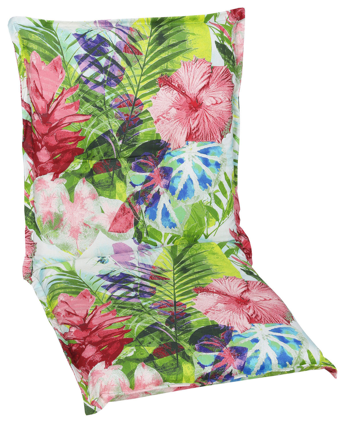 SESSELAUFLAGE Blätter  - Grau/Grün, Design, Textil (48/5/98cm)