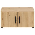 AUFSATZSCHRANK 70/35/40 cm  - Schwarz/Eiche Artisan, MODERN, Holzwerkstoff/Kunststoff (70/35/40cm) - Carryhome