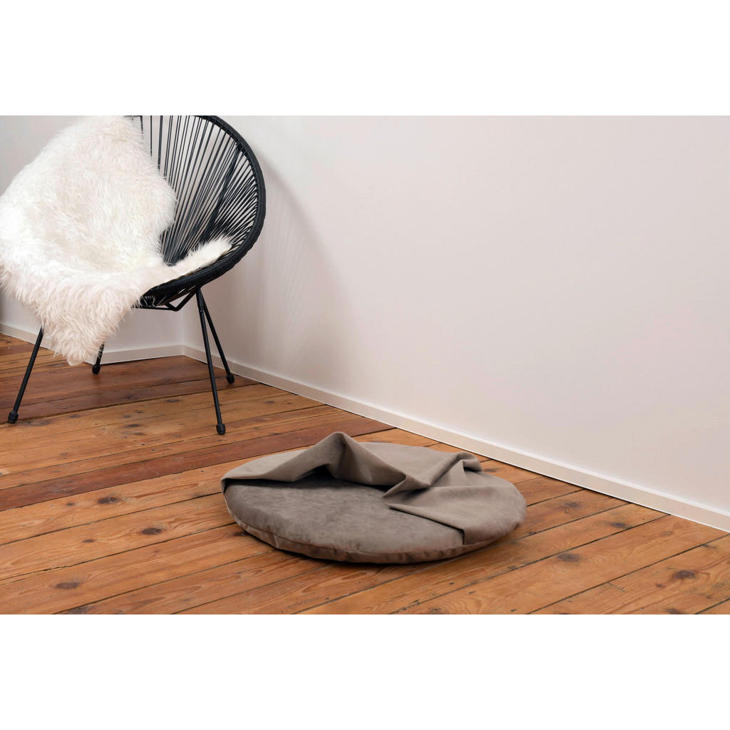 Thumbnail - Haustierkissen, Taupe, Textil, Uni, Füllung: Polyester, 65x22x65 cm, Bezug abnehmbar, abnehmbar und waschbar, weich gepo...