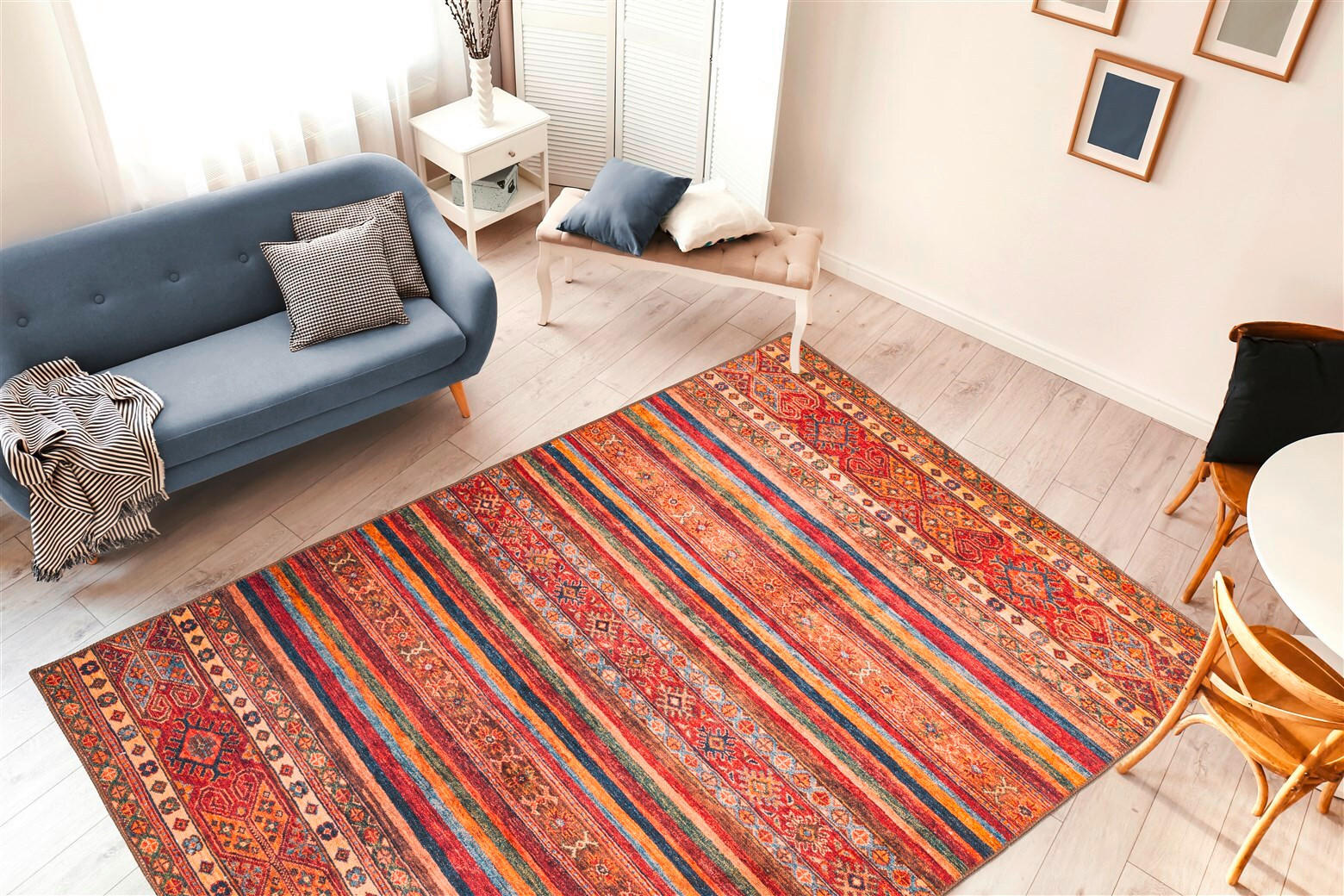 FLACHWEBETEPPICH 190/290 cm Faye 725 Multi / Rot Multicolor, Rot  - Rot/Multicolor, Basics, Textil (190/290cm) - Novel