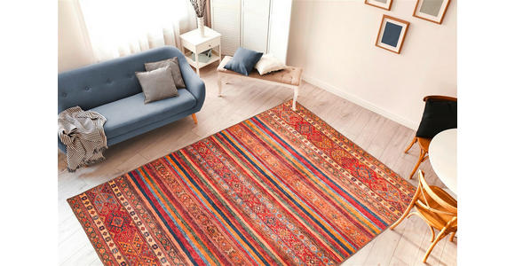 FLACHWEBETEPPICH 75/150 cm Faye 725 Multi / Rot Multicolor, Rot  - Rot/Multicolor, Basics, Textil (75/150cm) - Novel