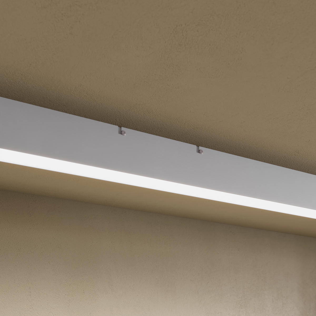 LED-DECKENLEUCHTE Rijeka 100/7,7/6 cm   - Weiß, Design, Kunststoff/Metall (100/7,7/6cm) - Novel
