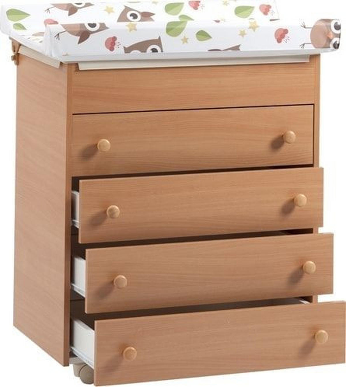 KOMODA ZA PRESVLAČENJE  LISABON  - braon, Osnovno, pločasti materijal (47/97/76cm)
