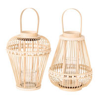 WINDLICHT - Naturfarben, Basics, Holz (30/28/36cm) - Ambia Home