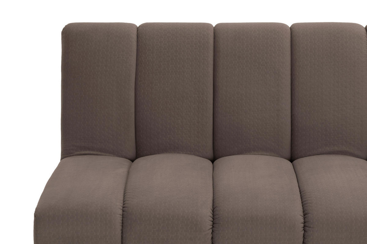 JUGEND- UND KINDERSOFA Flanell Braun  - Schwarz/Braun, MODERN, Holz/Textil (180/81/93cm) - P & B