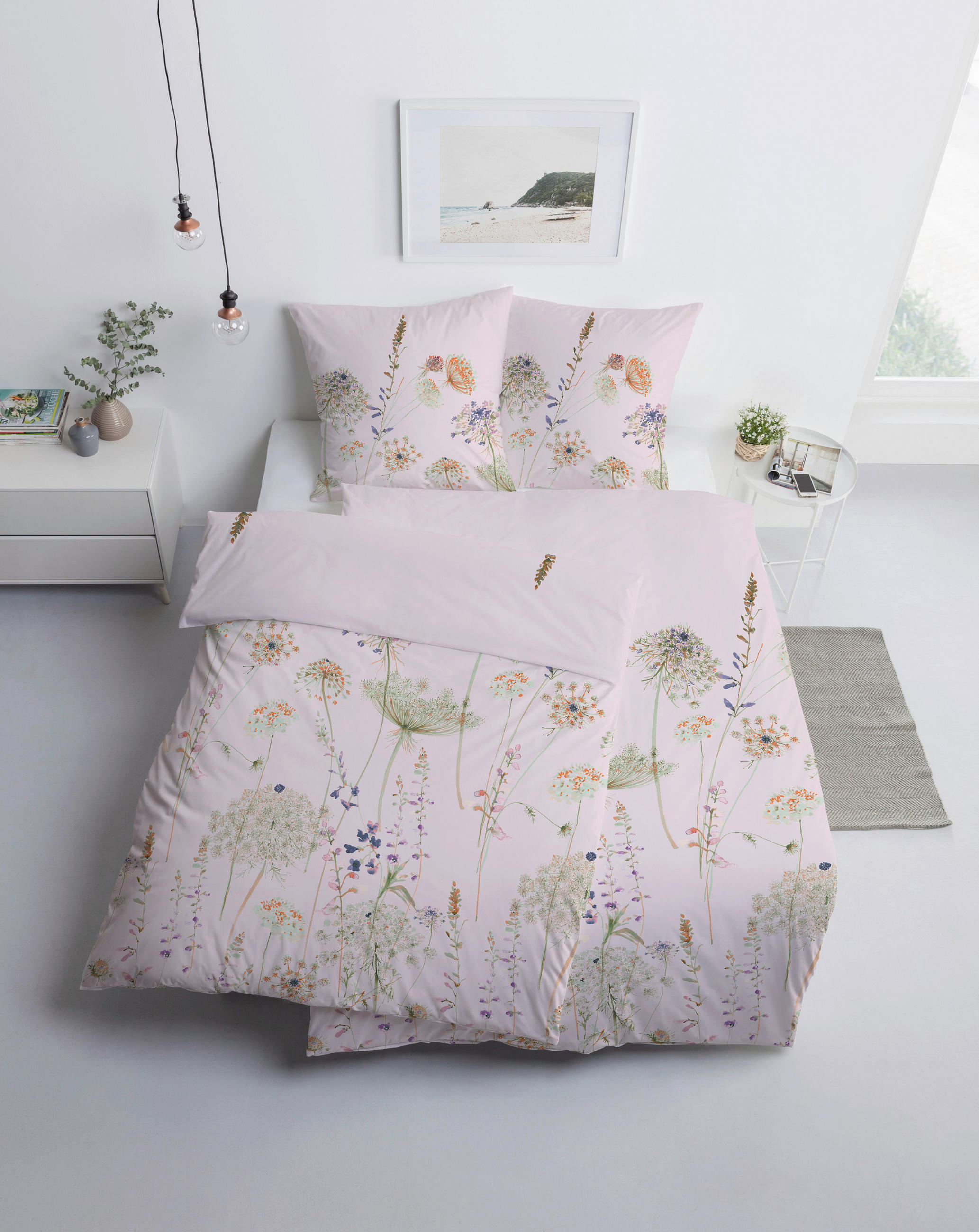 BETTWÄSCHE Impulse Flanell 155/220 cm  - Rosa, Basics, Textil (155/220cm) - Estella