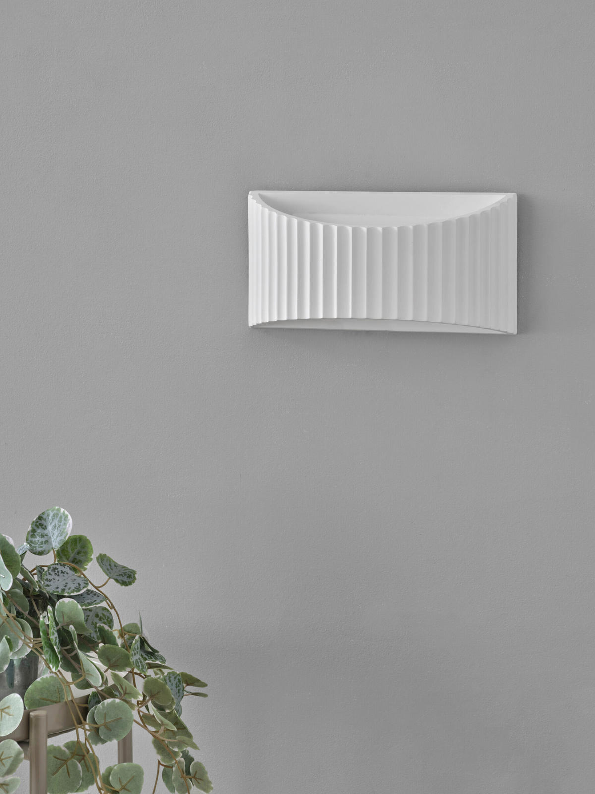 WANDLEUCHTE 29/11,8/15 cm   - Weiß, Basics, Stein (29/11,8/15cm) - Osram