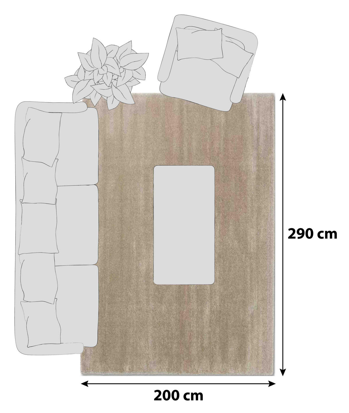 HOCHFLORTEPPICH 200/290 cm Joy Beige  - Beige, Basics, Textil (200/290cm) - Schöner Wohnen