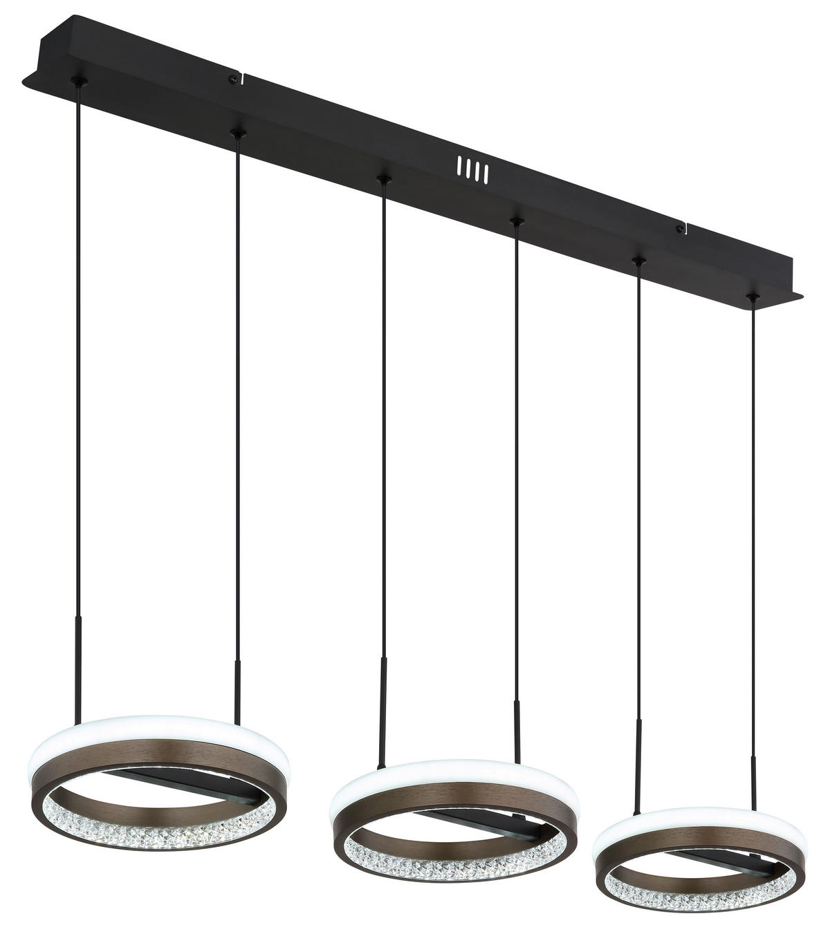 VISEČA LED-SVETILKA  DELLA  1400 lm 3000, 4000, 6000 K 230 V  - temno siva/črna, Design, kovina/umetna masa (82/20,6/150cm) - Globo
