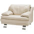 FÅTÖLJ - röd/alufärgad, Design, metall/läder (119/87/94cm) - CELINA HOME