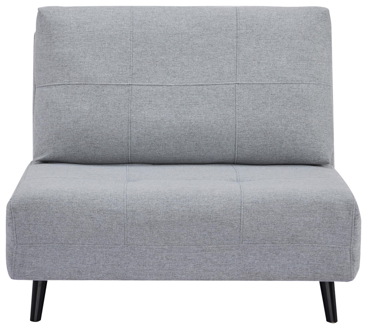 SCHLAFSESSEL in Webstoff Hellgrau  - Hellgrau/Schwarz, Design, Holz/Textil (102/89/85cm) - Ti'me