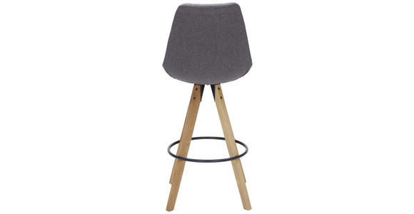 BARHOCKER in Textil Eichefarben, Dunkelgrau - Eichefarben/Dunkelgrau, Design, Holz/Textil (49/113,5/56cm) - Carryhome